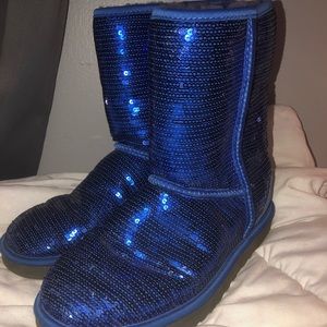 Blue sequin uggs!